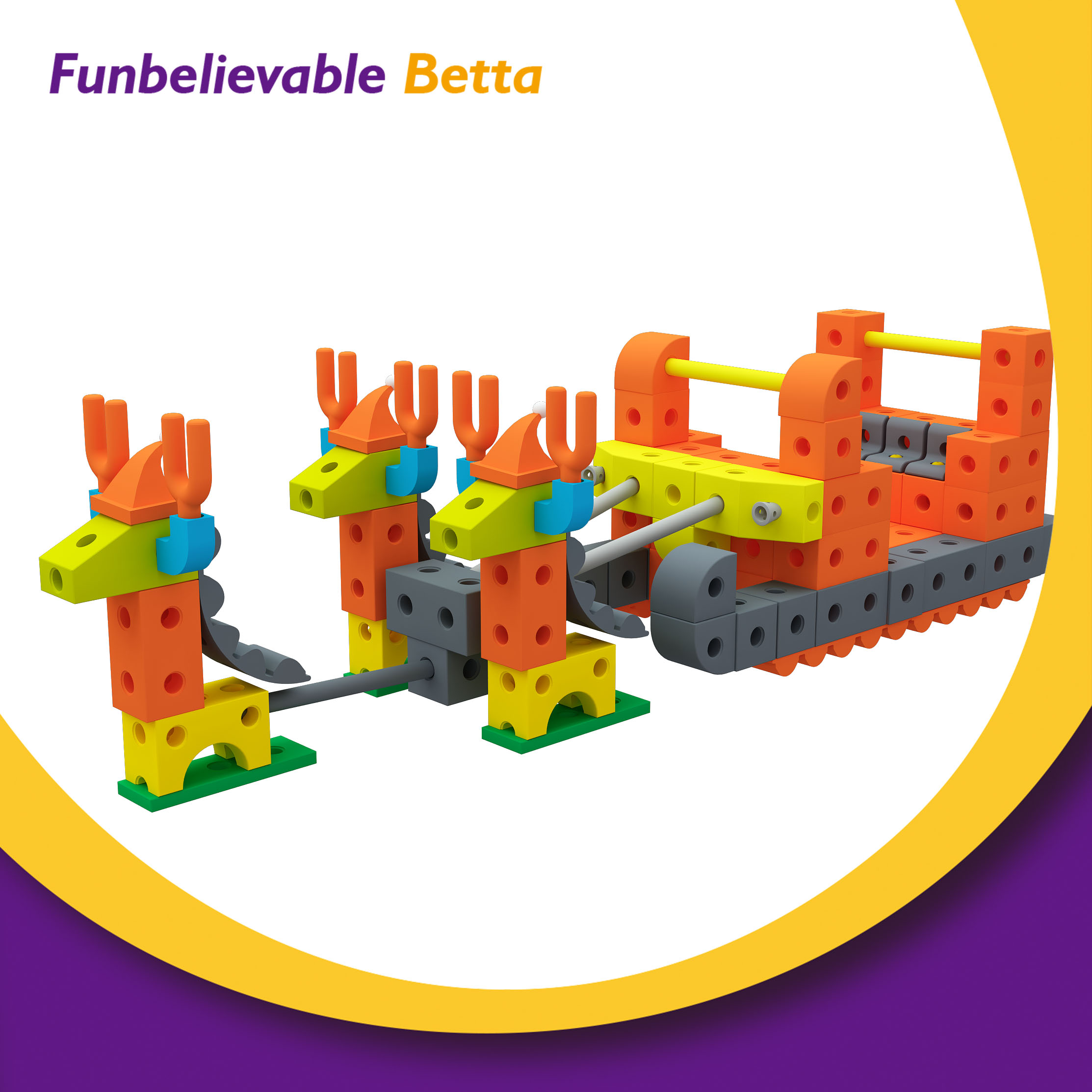 Bettaplay Best Seller Design Soft Eva Foam Education Building Blocks Bricks Star for Kids Building Bricks Toys