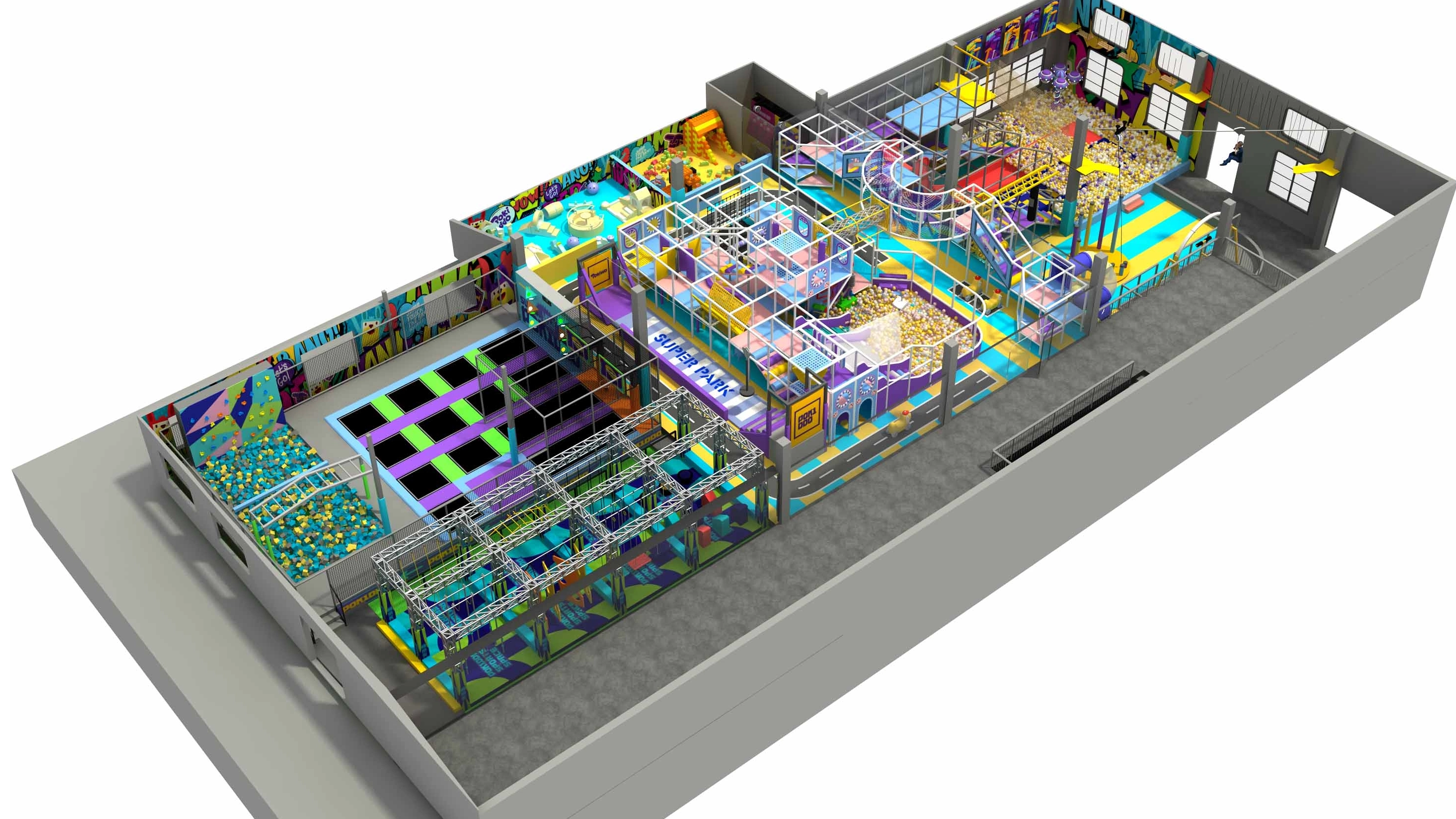 Pokiddo Creates A 1300㎡ Indoor Family Entertainment Center in Yangon, Myanmar: A Profitable One-Stop Play Destination