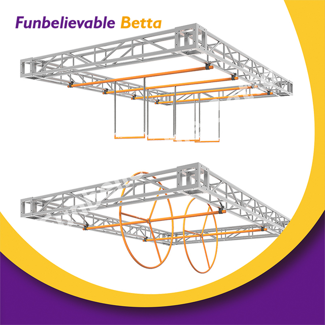 Bettaplay Exciting Children's Ninja Challenge Equipment Indoor Playground Balance Bridge Obstacle Great Climbing Amusement Park