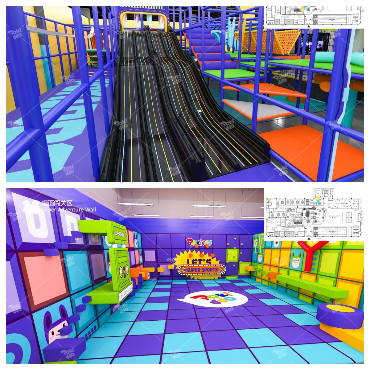 indoor playground slide