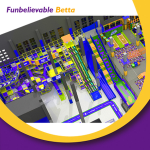 Bettaplay 2600Sqm OEM Custom Children's Play Equipment Maze Games Indoor Playground Equipment Large Trampoline Parks Soft Ball Pools