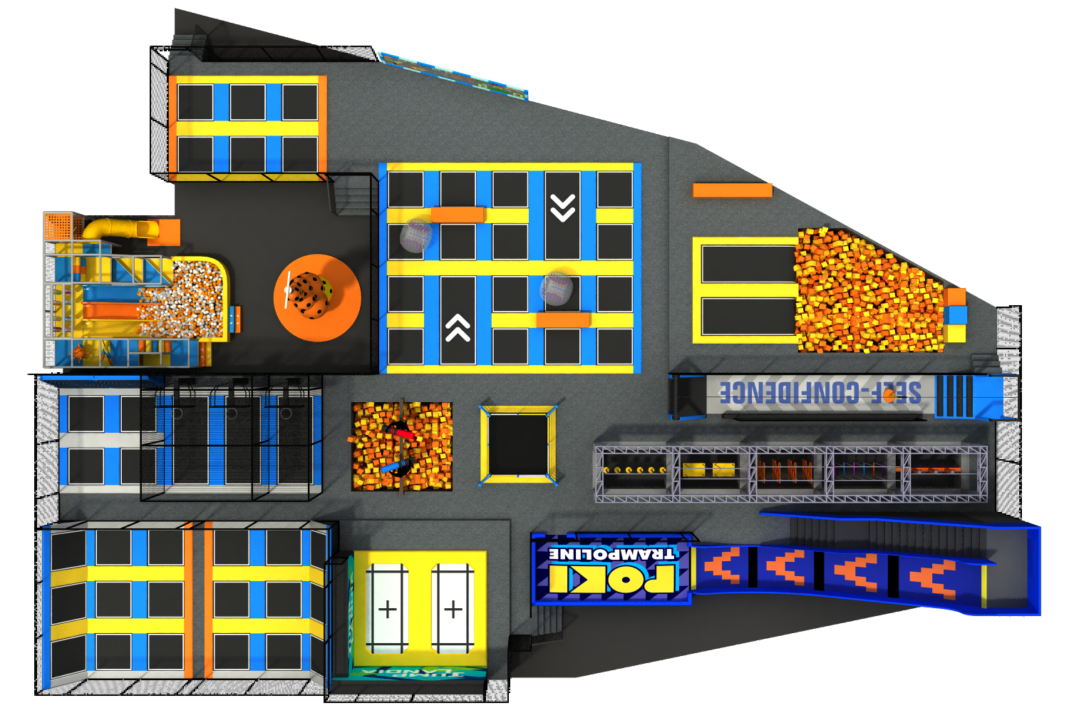 indoor kids sports park equipment