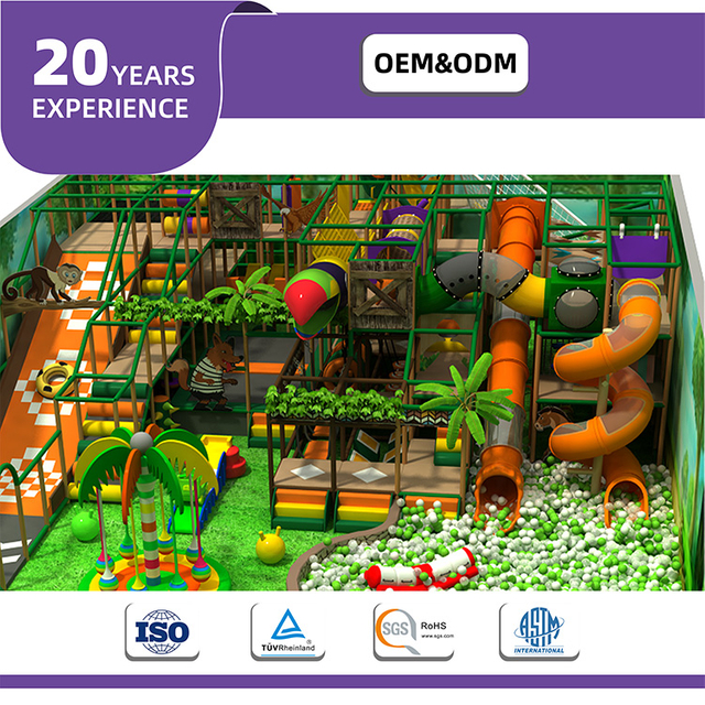BetTaplay 277SQM Tema de bosque de equipos de juego suave para niños para niños para el parque de atracciones y uso de centros comerciales