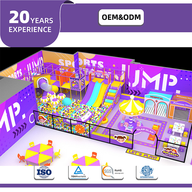Bettaplay 760SQM Indoor Commercial Soft Play Playground Slide for Kids Plastic Design for Shopping Malls