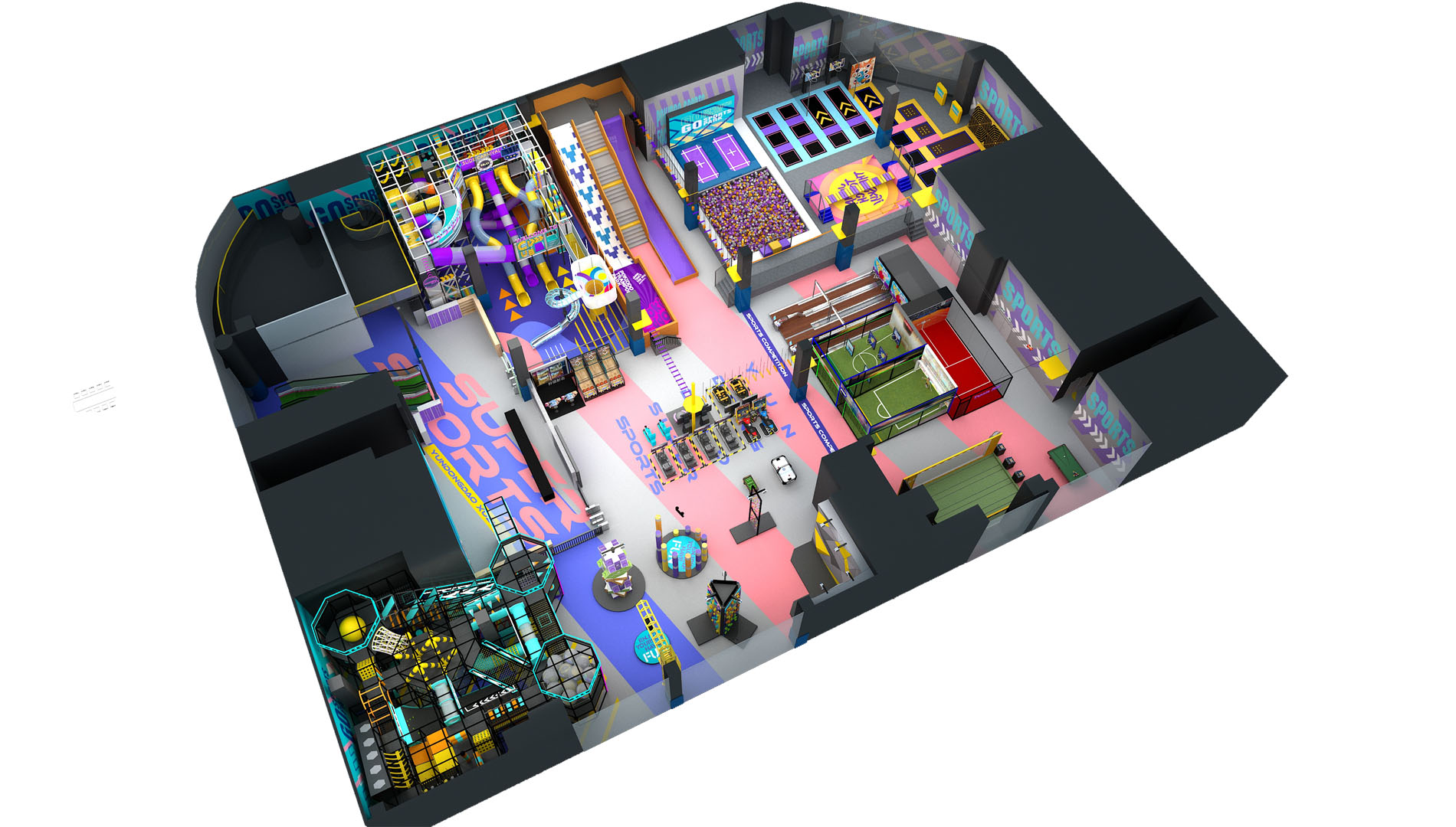 Pokiddo Commercial Indoor Amusement Park: Xuzhou Project Design Case - 2000 Square Meters