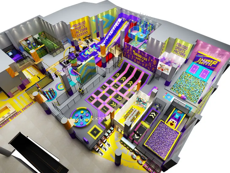 дизайн крытой детской площадки