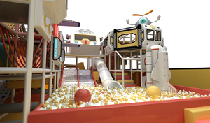 Bettaplay 490SQM Indoor Playground Equipment Slides for Kids for Shopping Malls Amusement Parks