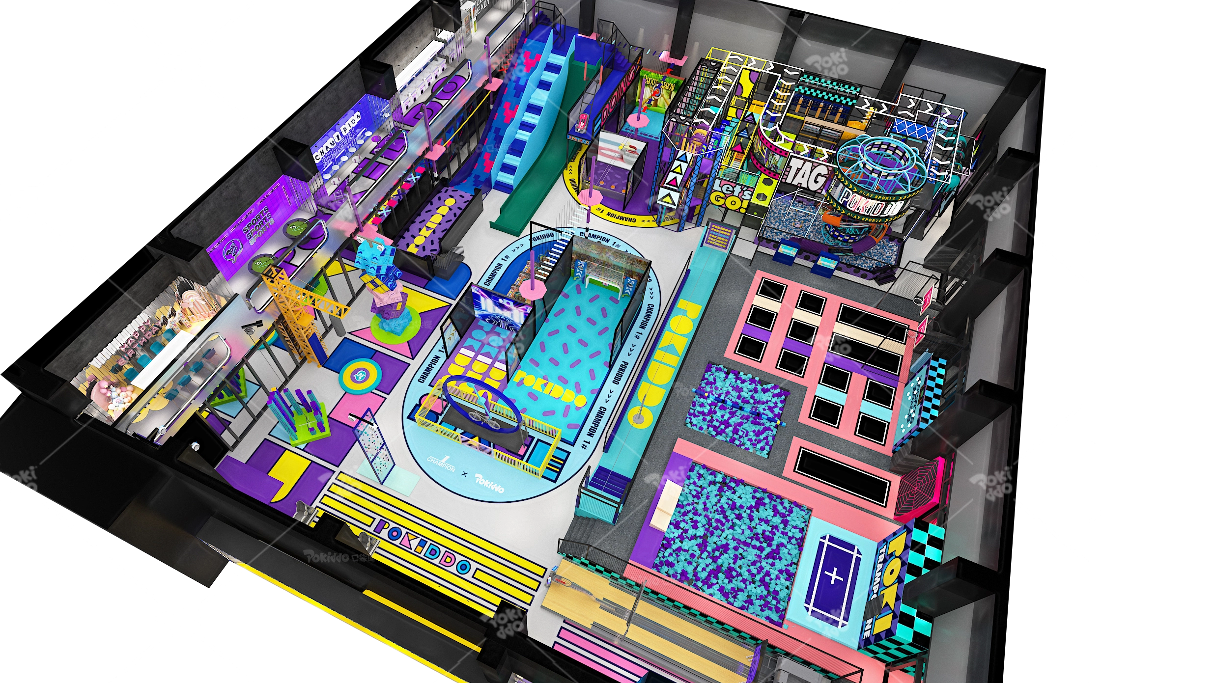 Hefei 2,000㎡ Pokiddo Direct Store: Built in A Park Designed by The "Bird's Nest" Architect 