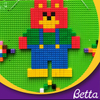Bettaplay Plastic building block baseplate for kids