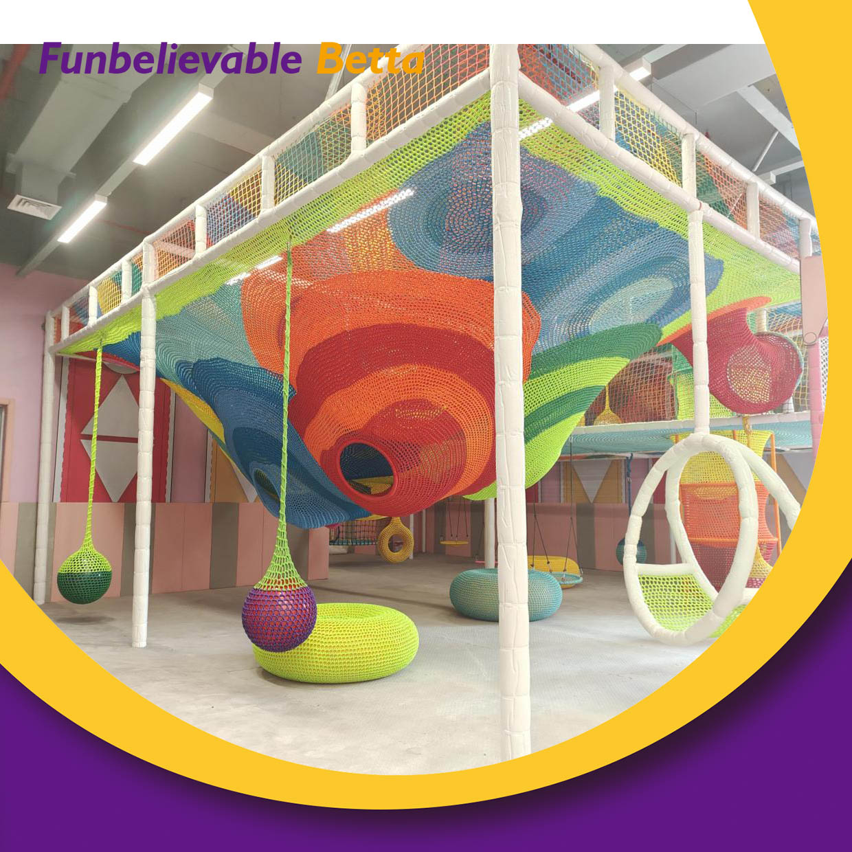 Bettaplay Amusement Park Climbing Rope Net Indoor Playground For Kids