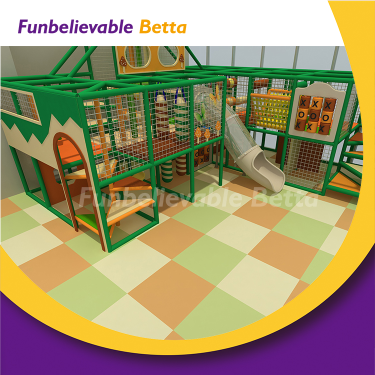 Bettaplay High Quality Green Forest Theme Green Color Children Indoor Playground Equipment Kids Indoor Play Maze