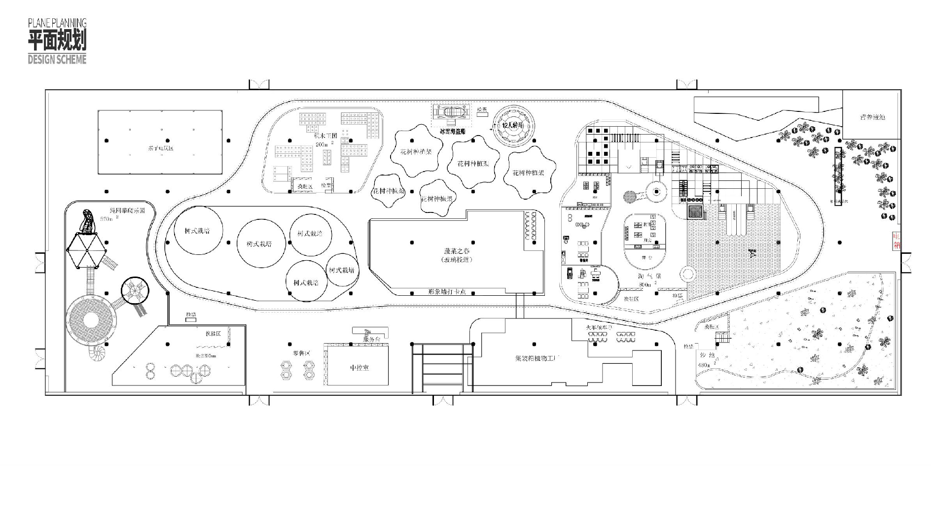 Indoor Amusement Park Planning Map