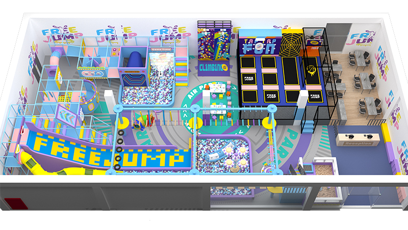 POKIDDO 512sqm Indoor Playground Design Case in Saudi Arabia