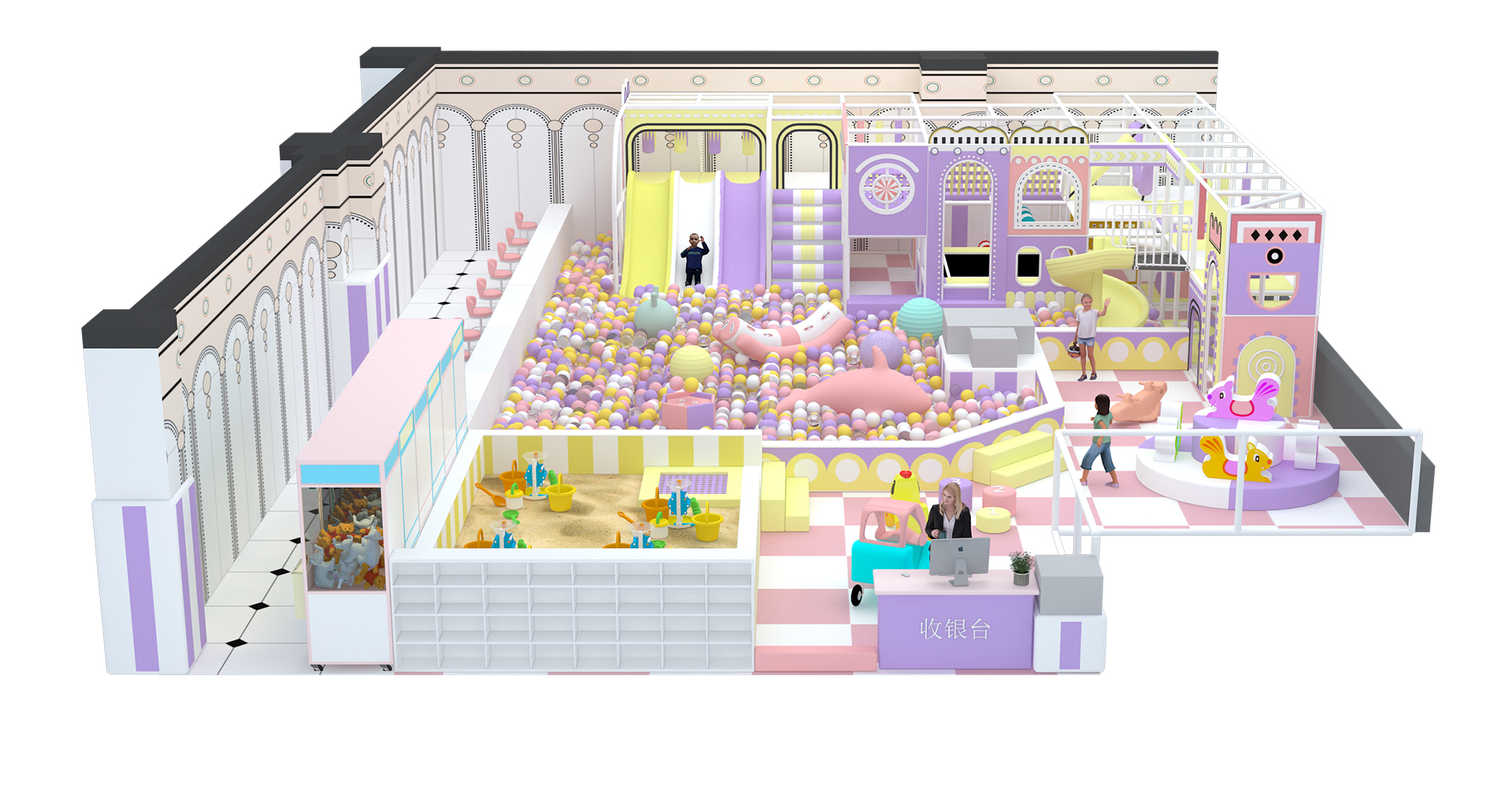 Caso de diseño de Pokiddo: un parque infantil de 250 metros cuadrados en Dongyang