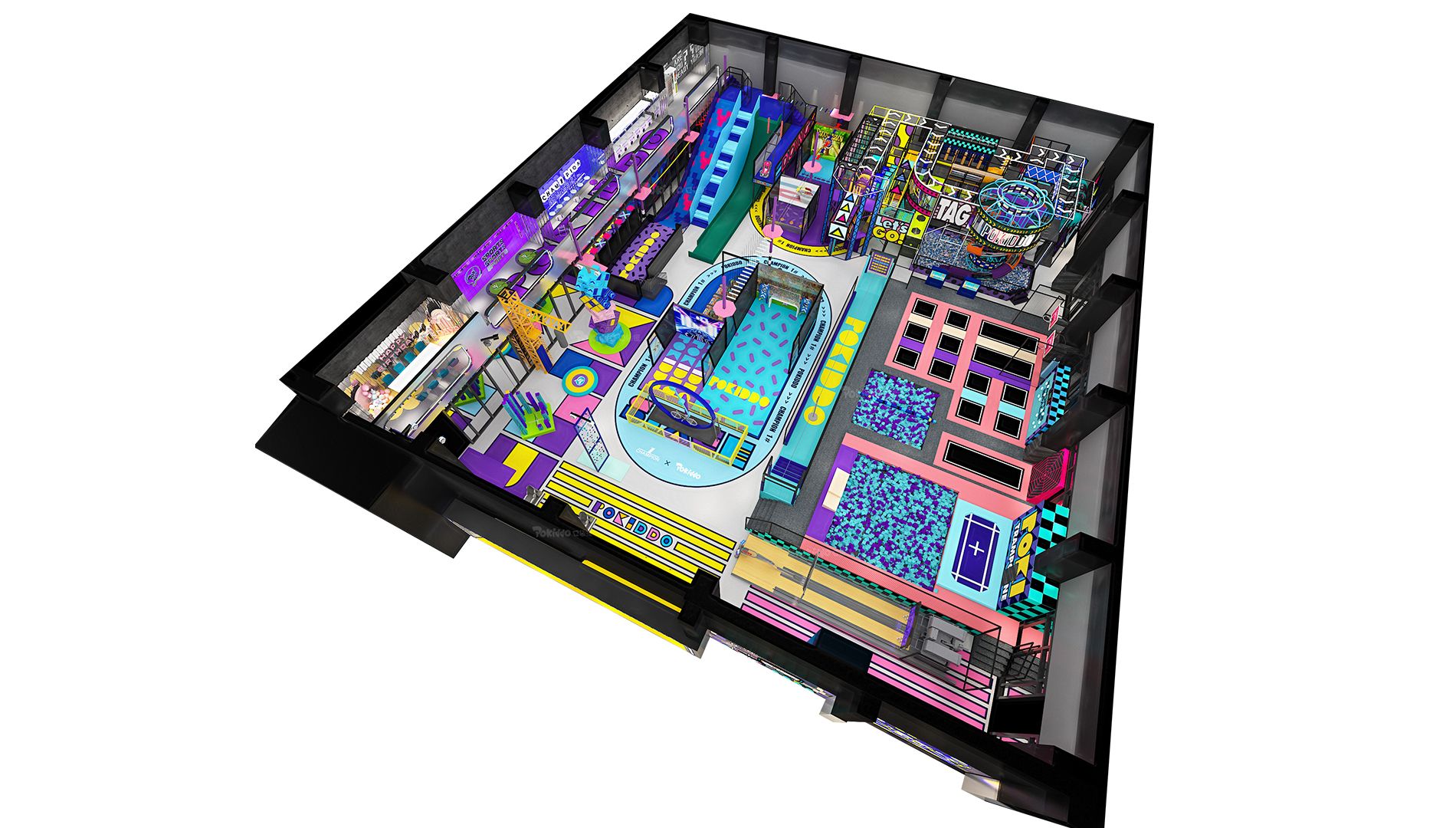 Pokiddo Commercial Indoor Amusement Park - Hefei Project Design Case - 1500 Square Meters