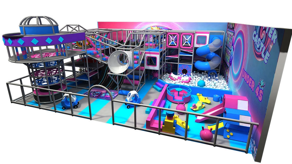 Pokiddo Case:.384 SQM Playground Equipment Soft Play Area Kids Indoor In Dundee, UK