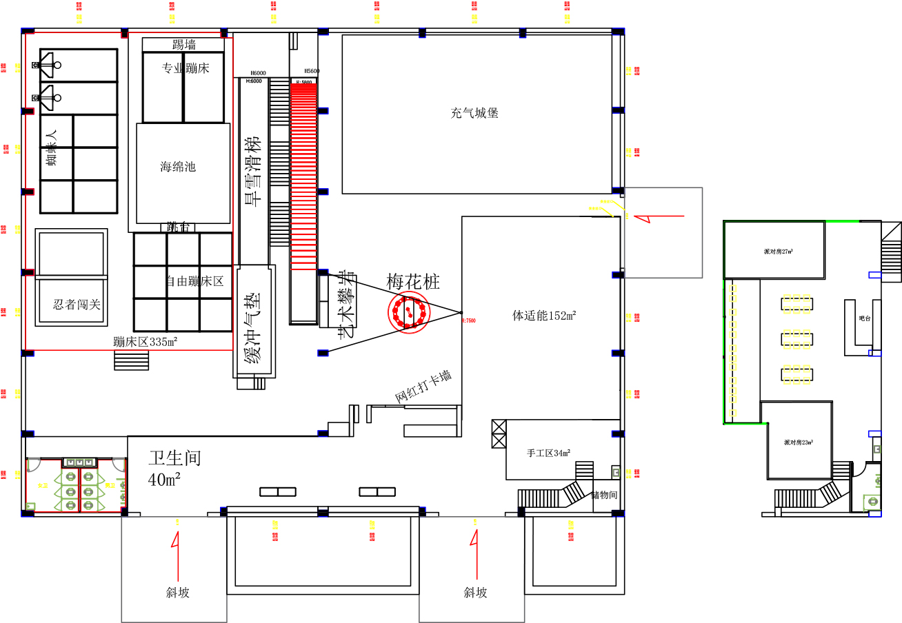 Indoor Amusement Park Planning Map