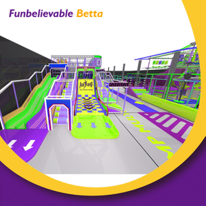 Bettaplay 4552 Sqm Customized Design Shopping Mall Adventure Park Trampoline Park Manufacture Commercial Indoor Playground for Kids
