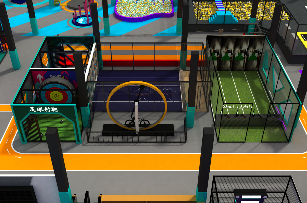 Effect picture of indoor amusement park