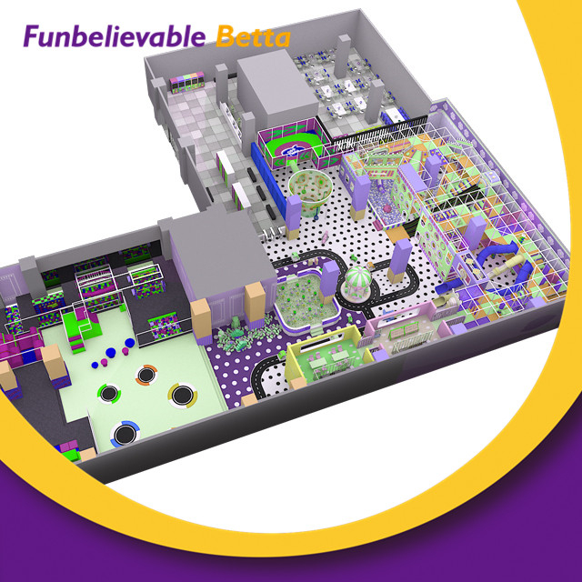 1700sqm Custom Commercial Mazes Interactive Games Children Play Center Kids Zone Indoor Soft Playground