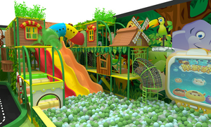 Bettaplay 304SQM Green Commercial Indoor Playground New Design Soft Foam Play for Amusement Park Shopping Mall Kindergarten