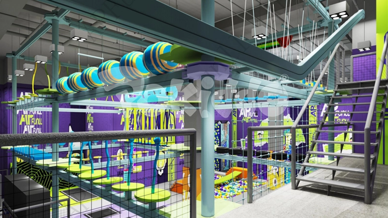 Pokiddo Real Case:2500㎡ Indoor Adventure Sports Park in Jinhua
