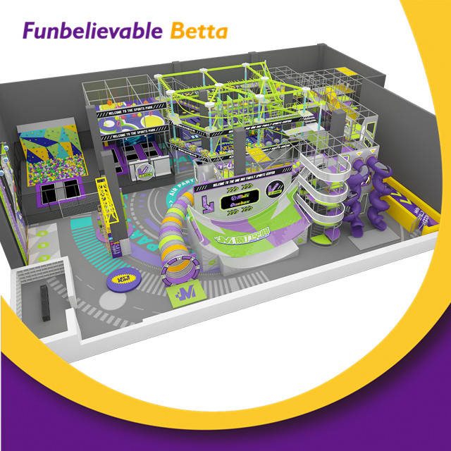 Bettaplay 800sqm Commercial Indoor Soft Playground Equipment for Kids
