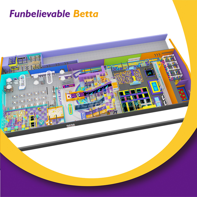 Комбинированный крытый батут и мягкая игровая площадка, новый дизайн на заказ для семейного парка развлечений, торгового центра, коммерческого использования