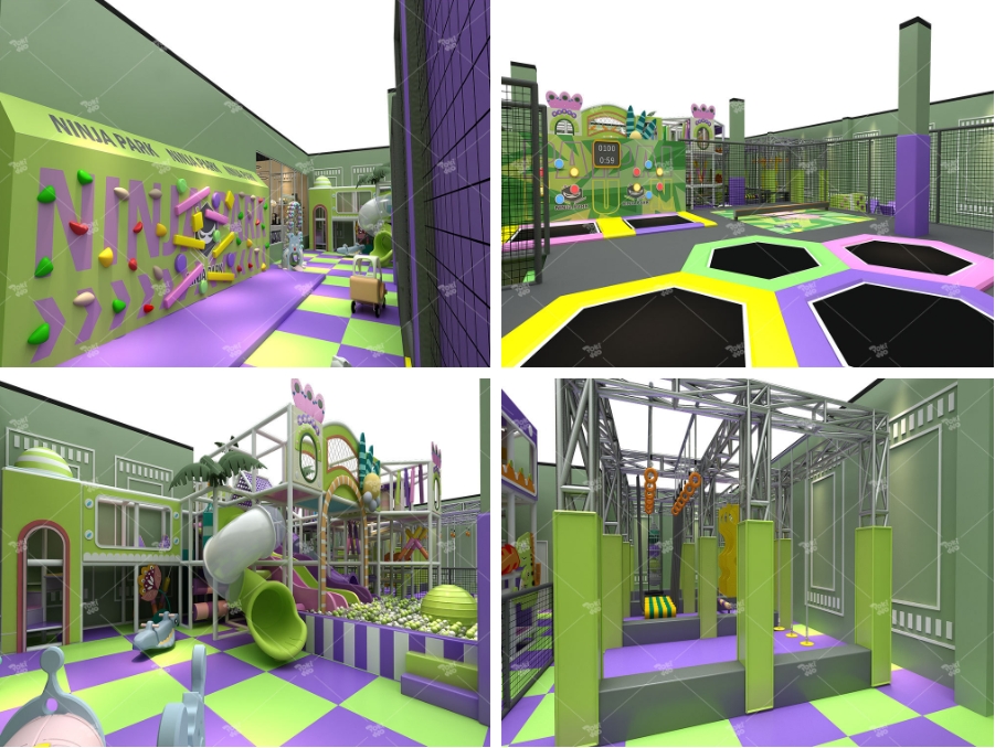 indoor trampoline playground
