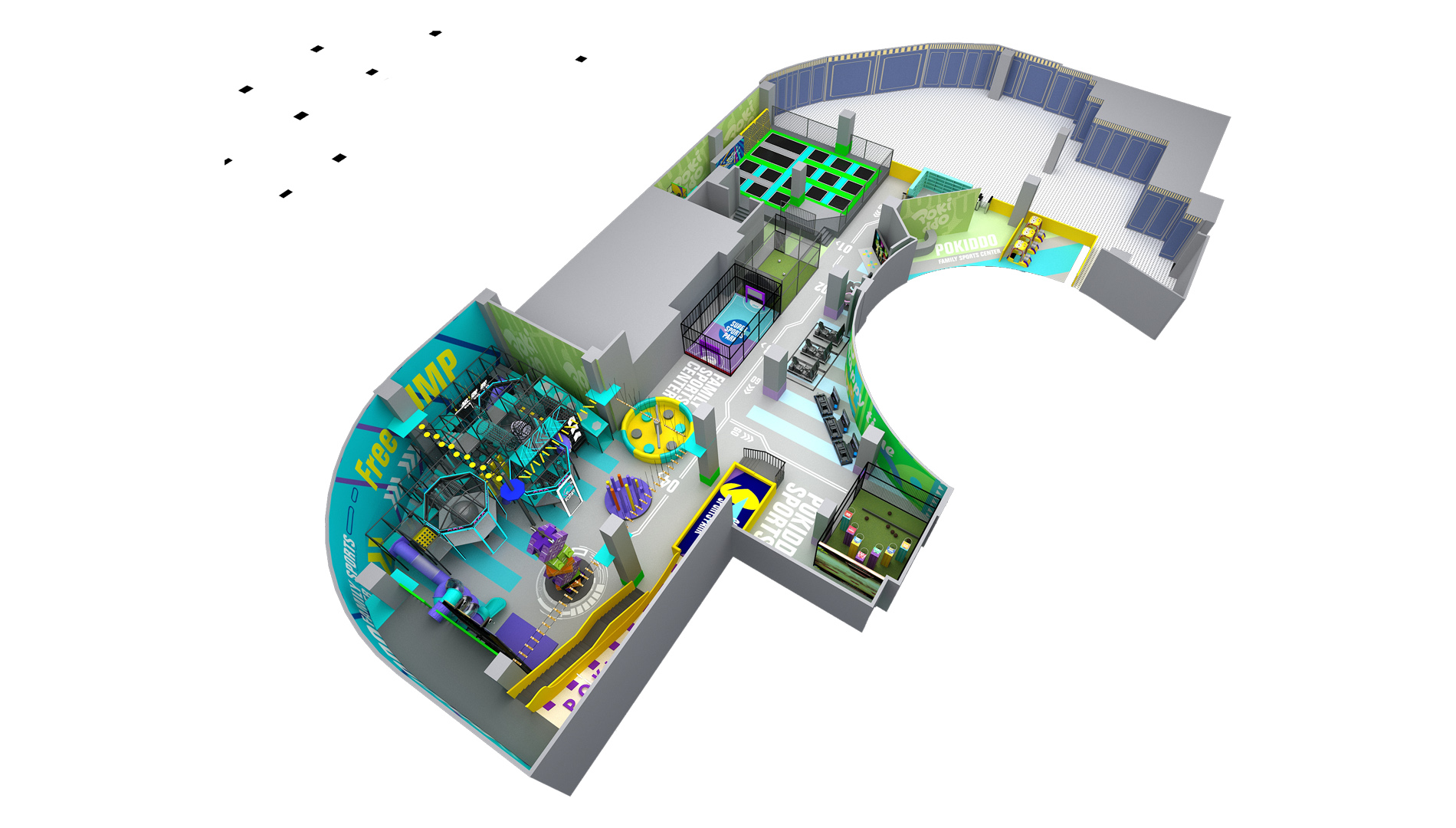POKIDDO Successful Case: A 1000m² Sports Park in Suqian