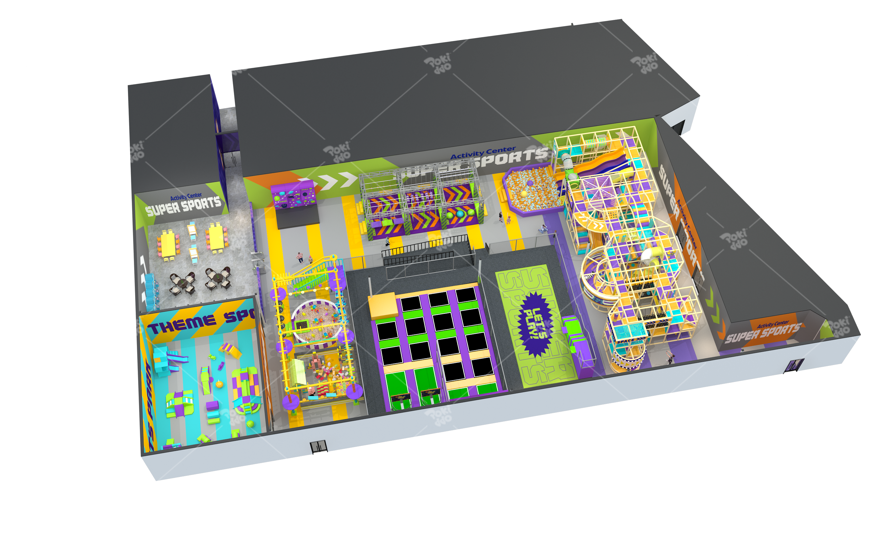  Sports &times; Play, One-Stop Sensation! Pokiddo Creates A 1000㎡ Family Sports & Play Center in Markham, Canada