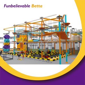 Bettaplay 3600 SQM Vibrant Orange Trendy Indoor Trampoline Park Sky-High Rock Climbing Indoor Challenge Adventure Zone