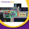 Bettaplay 3995 Sqm Large Kids Indoor Playground Maze Ninja Indoor Kids Children Playground Equipment Good Big Slide Swing Manufacturers