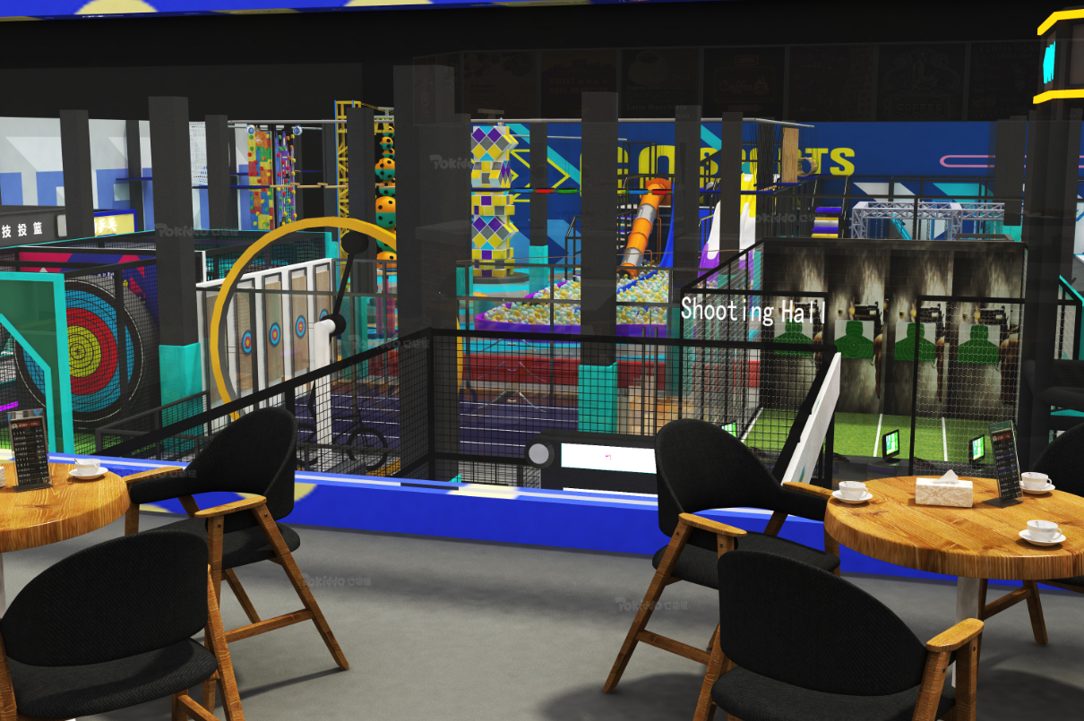 Effect picture of indoor amusement park