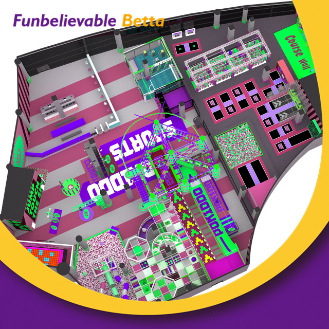 1880 Sqm Commercial Children Interactive Games Park Soft Play Equipment Indoor Playground Slide