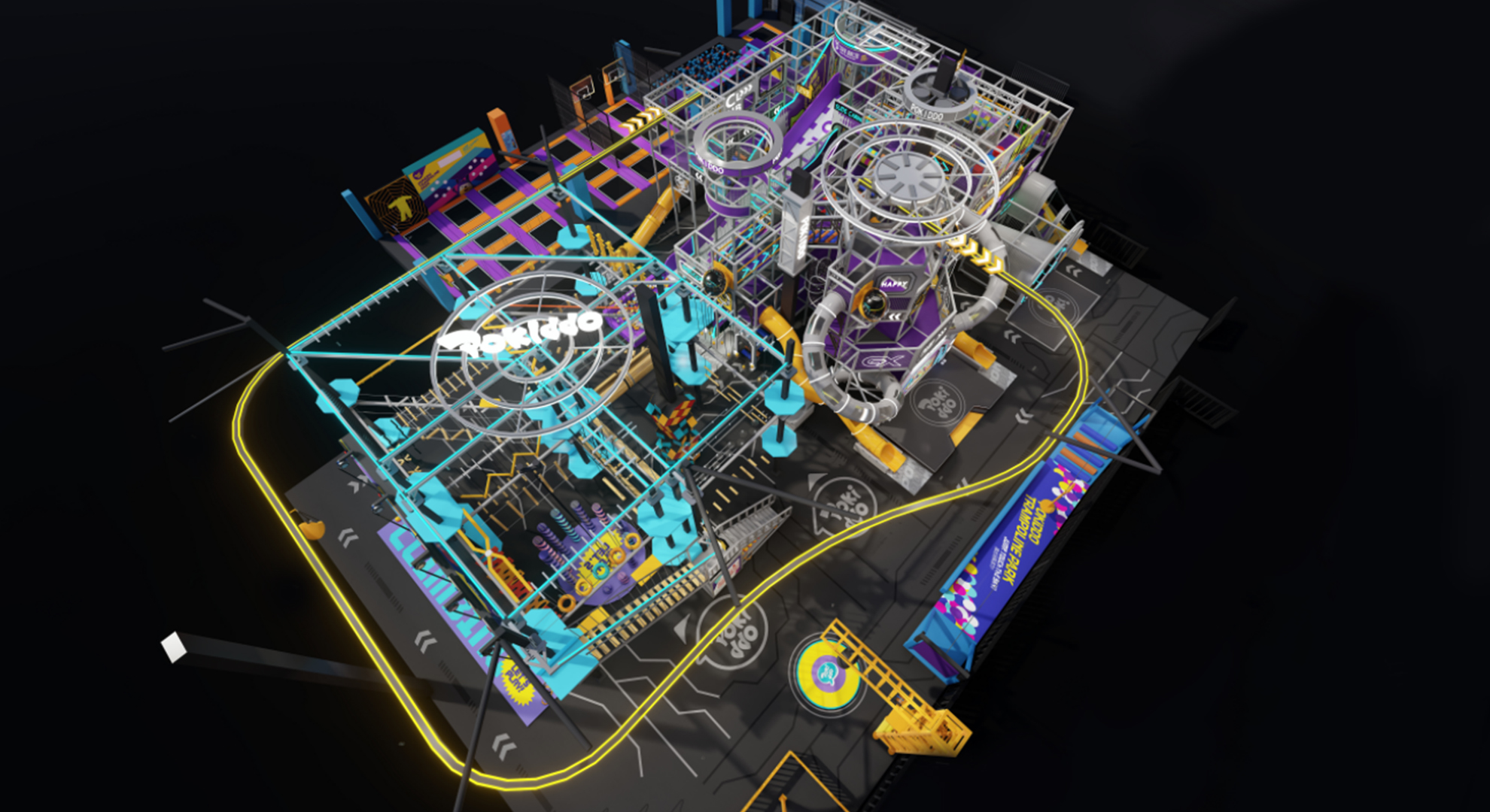 Pokiddo ​Commercial Indoor Playground Design Case: Project Design Case of Beihai Third Edition - 5,000 Square Meters