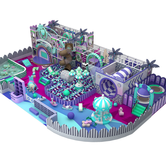 indoor playground with horn slide