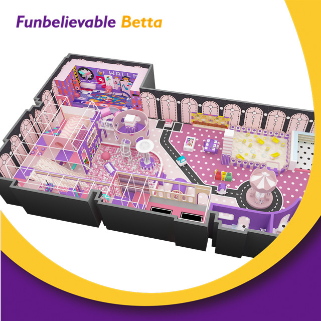 Bettaplay 500 Sqm Children's Indoor Play Games Naughty Castle Plastic Playground Equipment
