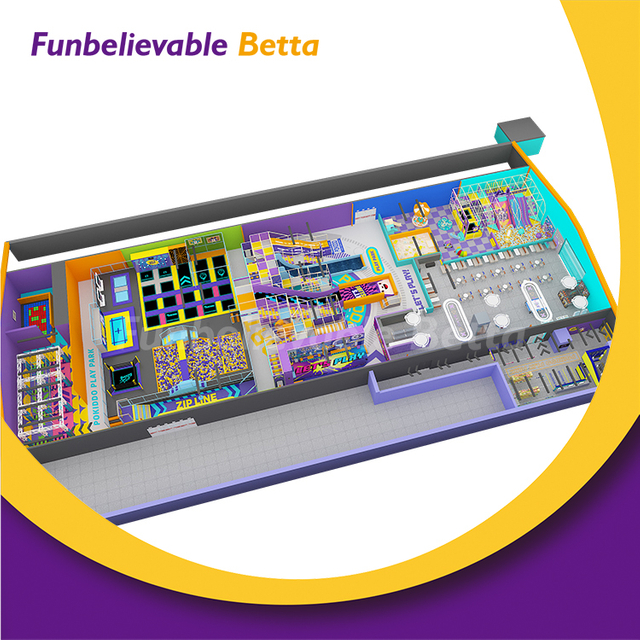 Комбинированный крытый батут и мягкая игровая площадка, новый дизайн на заказ для семейного парка развлечений, торгового центра, коммерческого использования