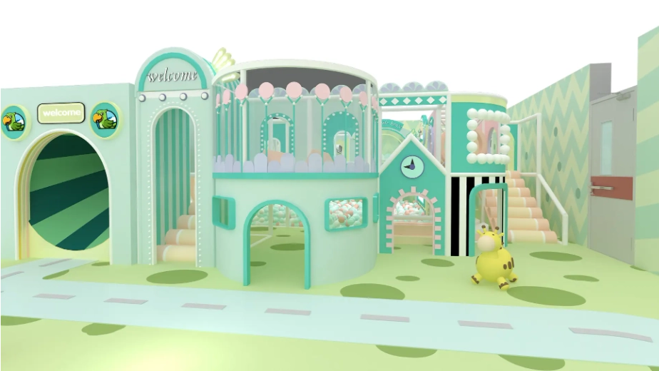 Pokiddo Real Case:.250 SQM Soft Play Indoor Playground Equipment In Qatar