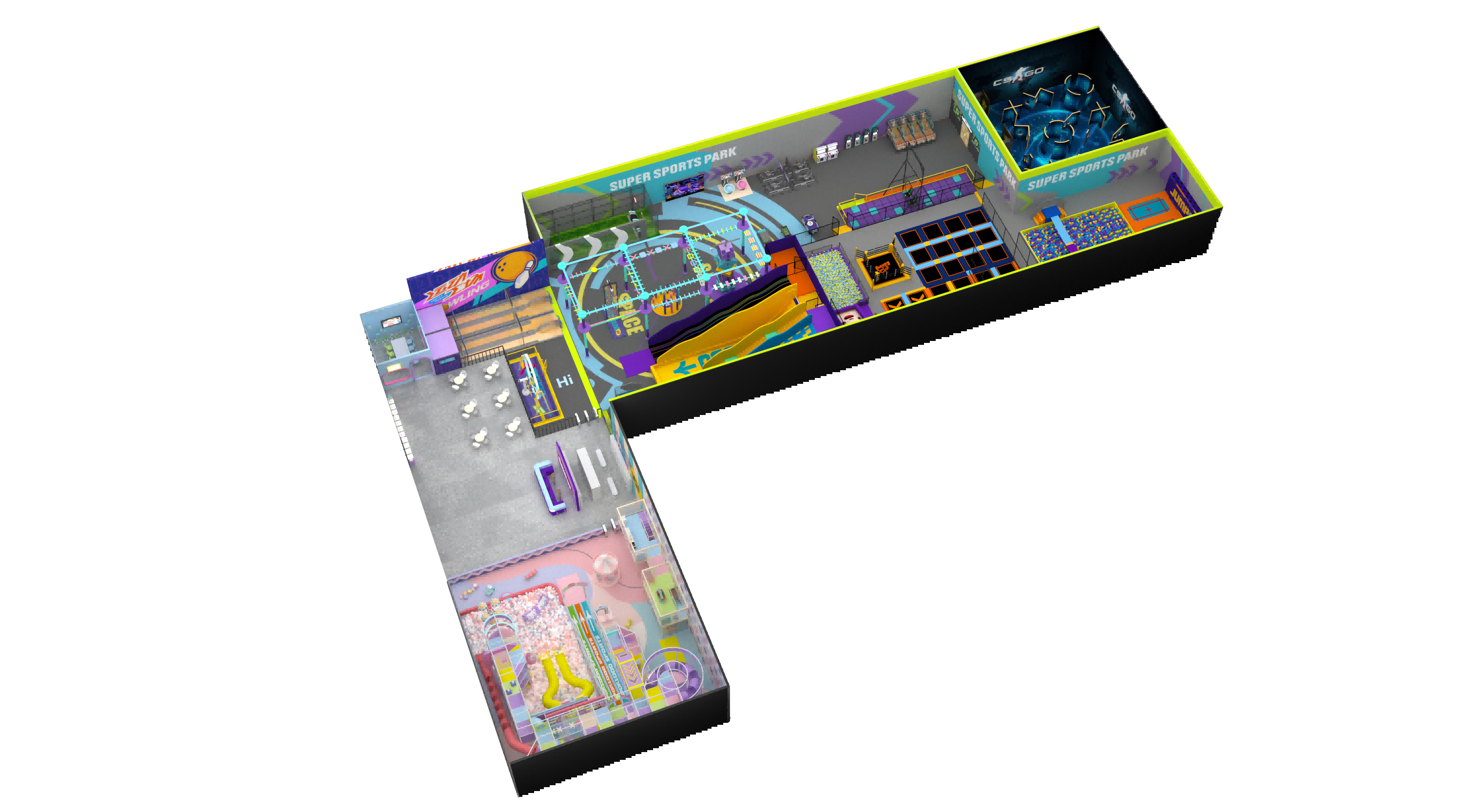 kids play area structure equipment