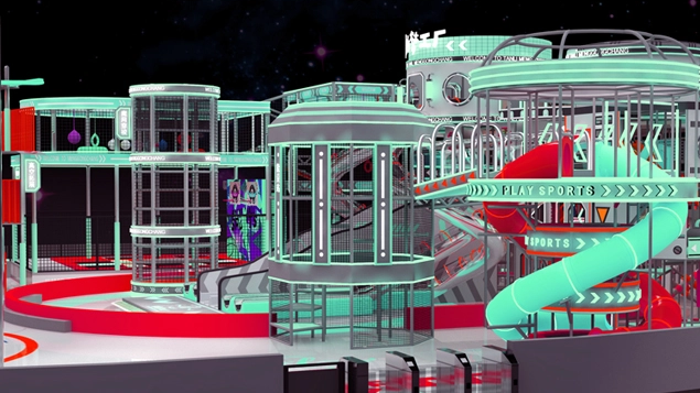 big slide indoor playground