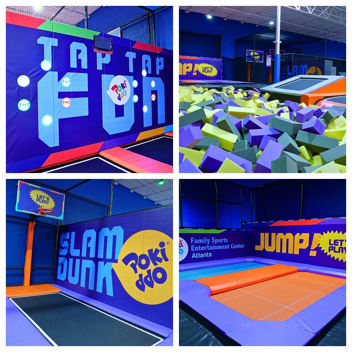 Indoor trampoline park