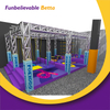 Bettaplay 2000 SQM Joyful Secret Realm of Grey Orange Intertwined Fun Amusement Equipment for Indoor Kids' Trampoline Ninja Park