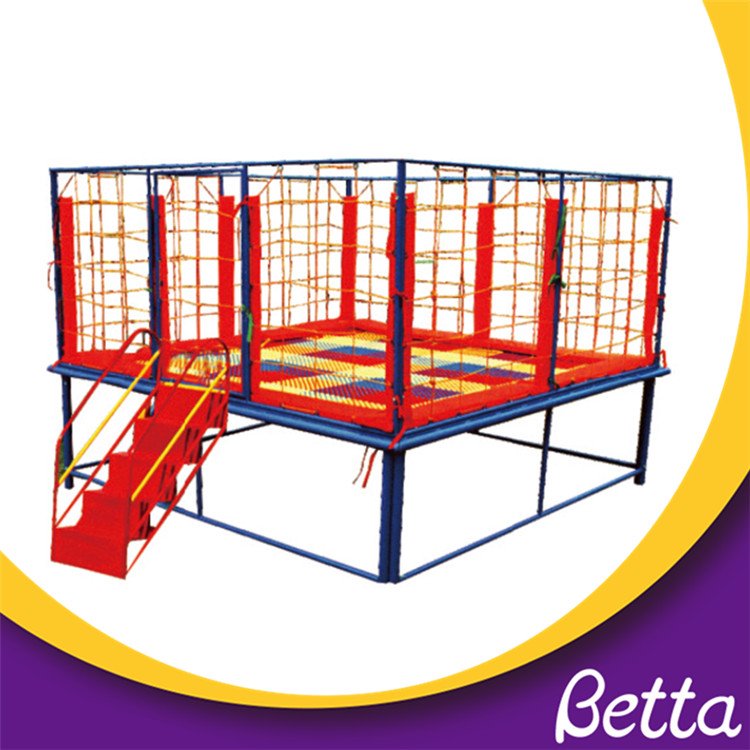 Customized size indoor small trampoline with stairs