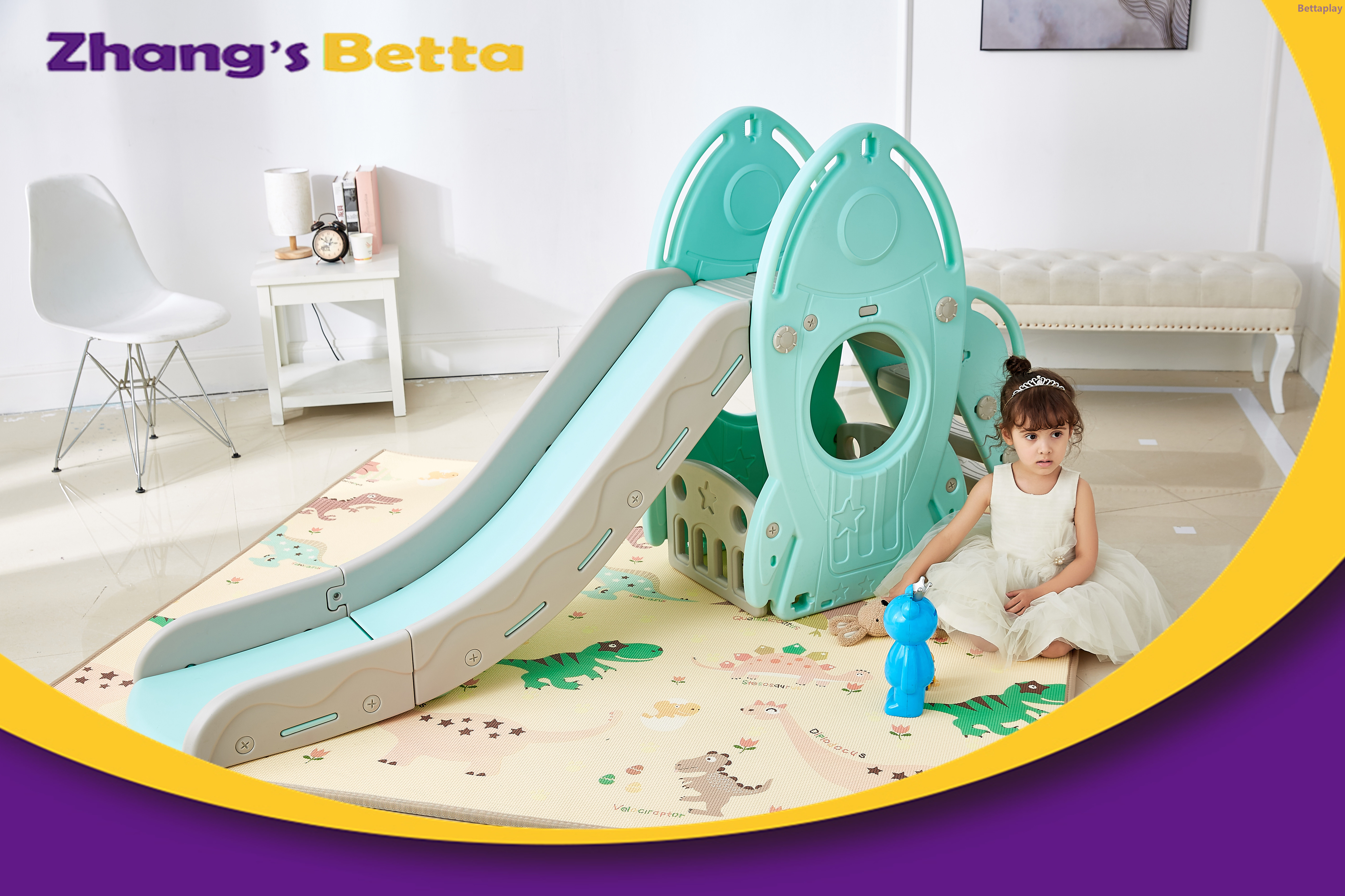Pastel Home Stay New Design Best Quality & Plastic Children Slide with Hoop Outdoor Playground Equipment For Own Use