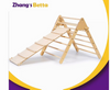 Baby educational triangle frame indoor wood climbing set kindergarten climbing frame