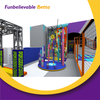 Bettaplay 868 SQM Space Theme Indoor Playground Interactive Basketball& Ninja Challenge Trampoline Park Equipment for Kids