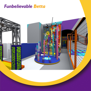 Bettaplay 868 SQM Space Theme Indoor Playground Interactive Basketball& Ninja Challenge Trampoline Park Equipment for Kids