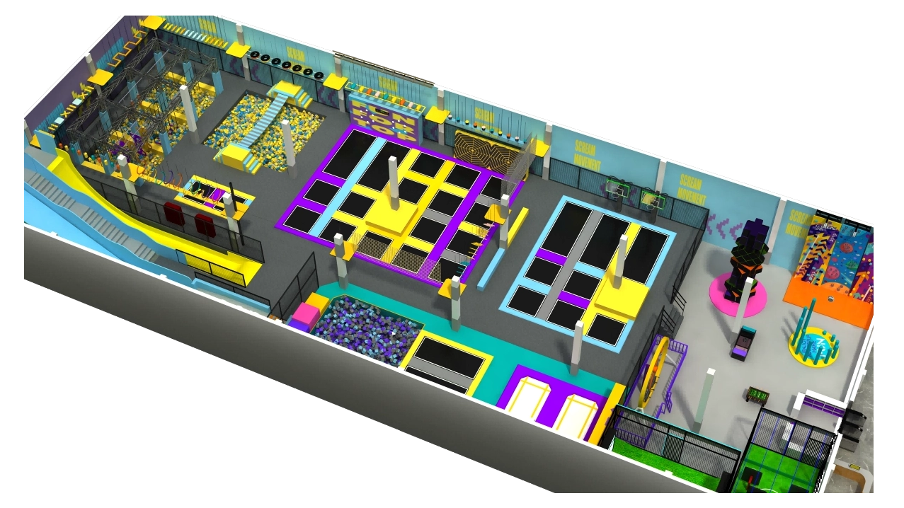 What's the Ideal Size and Layout for a Trampoline Park?